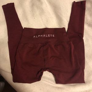 Red Revival Alphalete Leggings